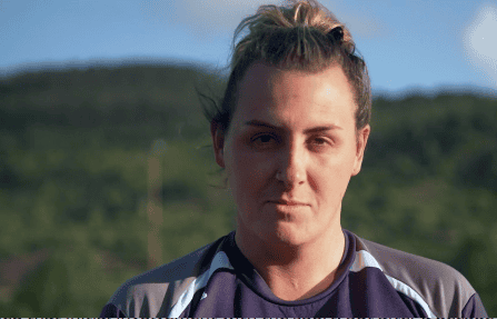 Kelly Morgan is a transgender rugby player (BBC Wales)
