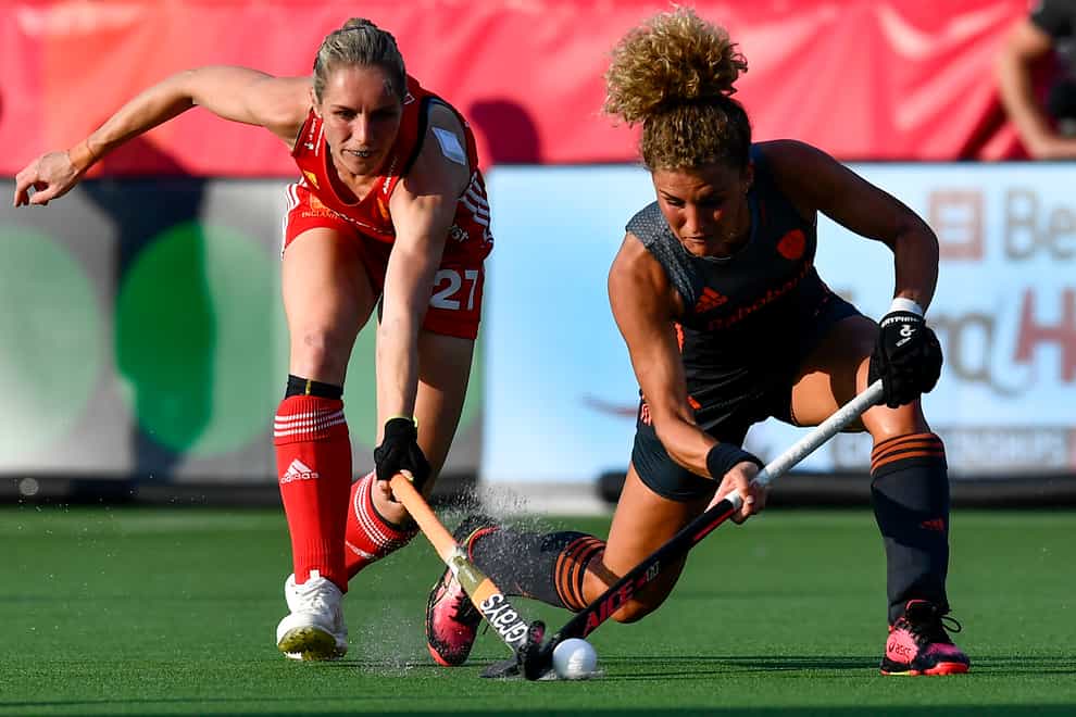 England Hockey Women against The Netherlands in the Euro's (PA Images)