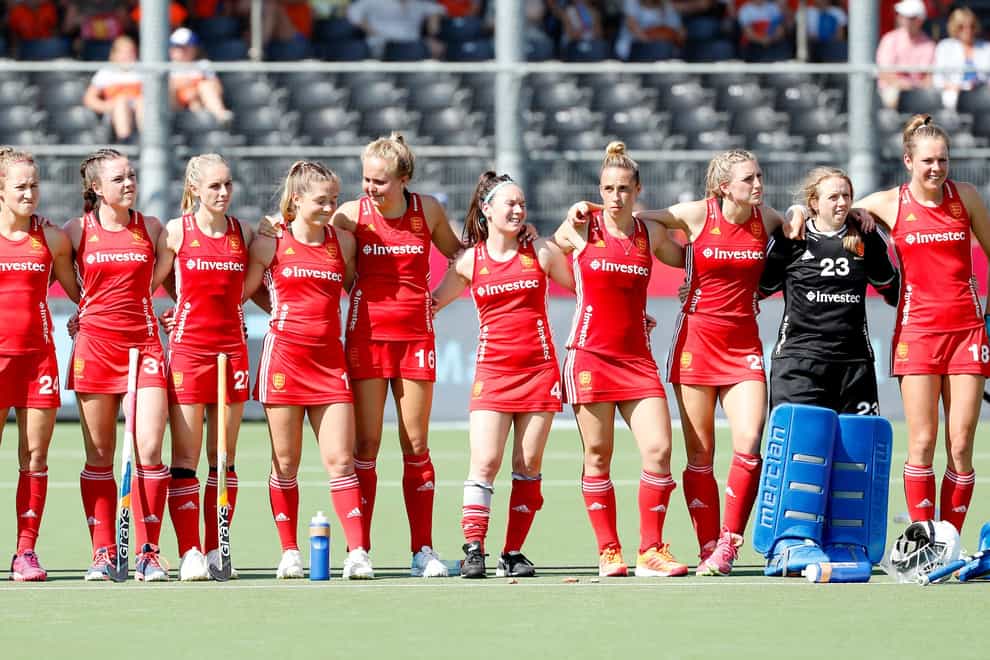 England Women lining up ahead of bronze medal play-off (England Hockey)