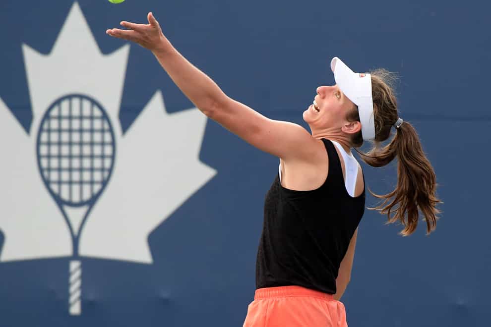 Johanna Konta went out in straight sets in the first round of the Canadian Open (PA Images)