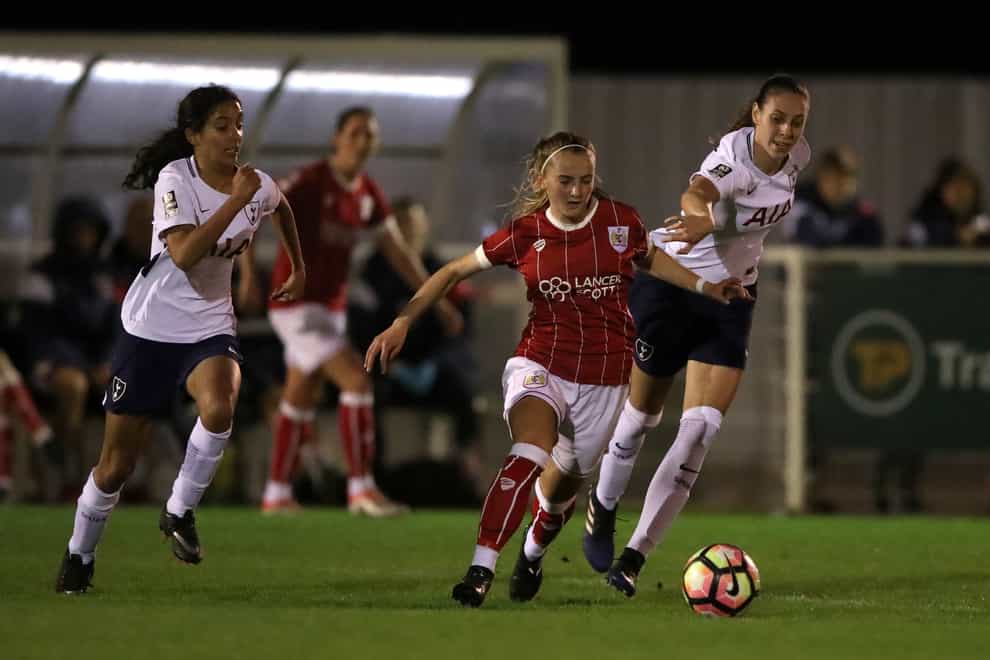 Bristol City Women against Spurs in the FA WSL (PA Images)