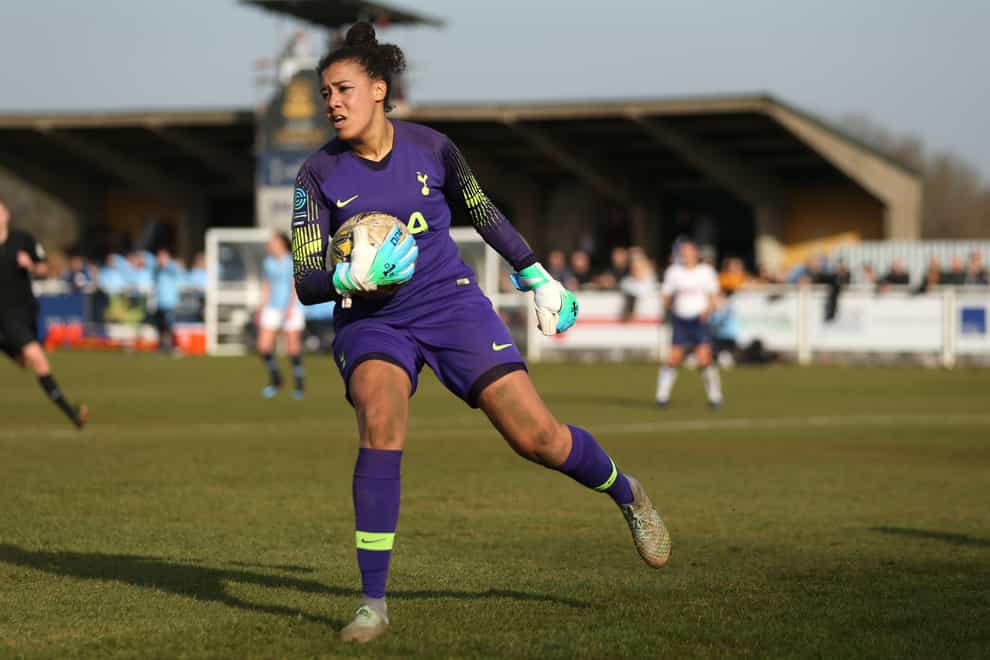 Tottenham kept eight clean sheets in their 2018/19 Women's Championship campaign which ended in promotion to the WSL (PA Images)