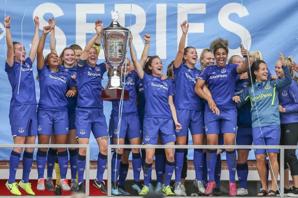 Everton Ladies celebrate Nextgen Women's Series win after beating Ajax