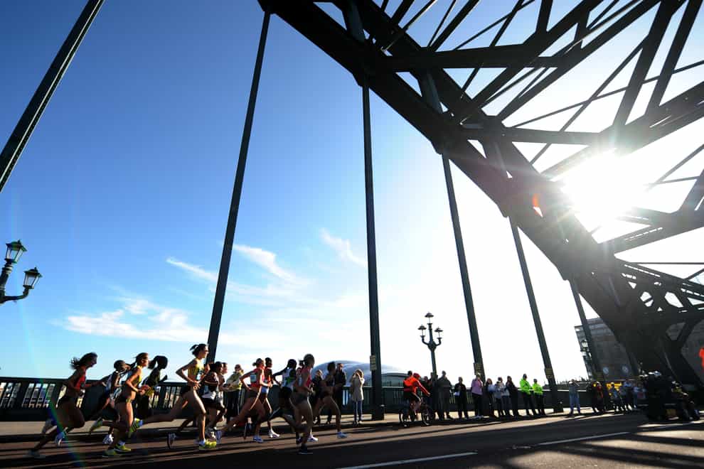 Just under half the participants of the Great North Run were women (PA Images)