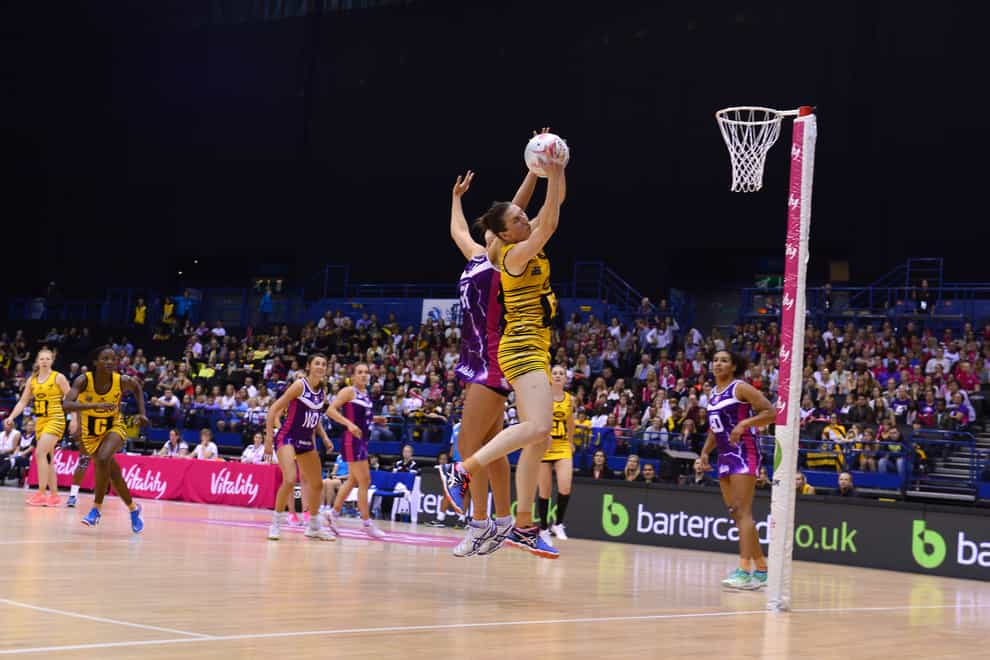 Rachel Dunn in action during the Superleague final last year (PA Images)