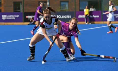 Loughborough and Surbiton battle it out in the opening fixture (England Hockey)