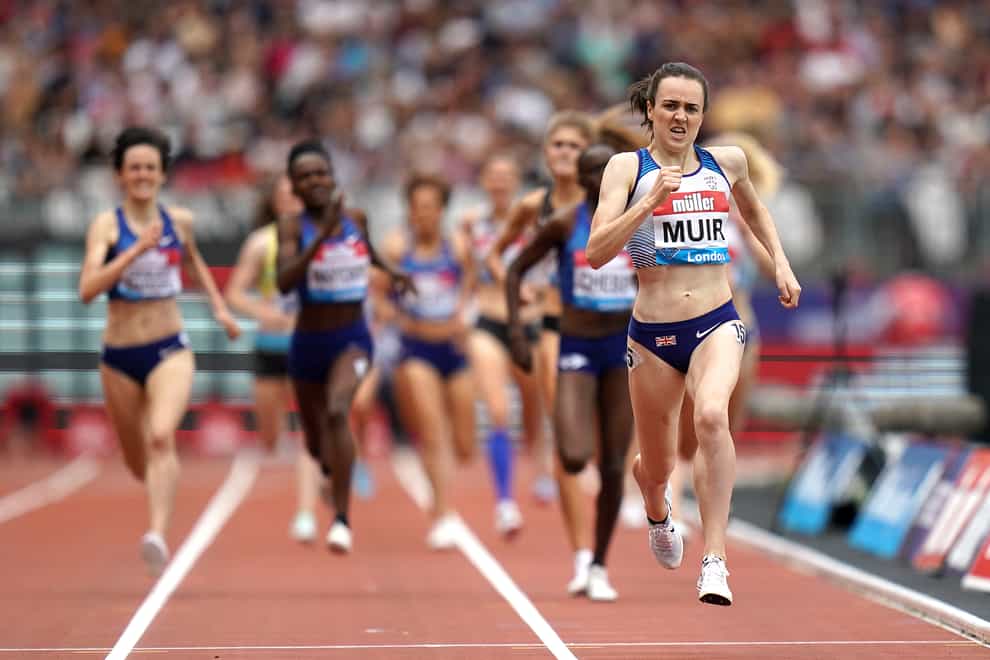 Laura Muir has not run since 20 July due to an injured calf (PA Images)