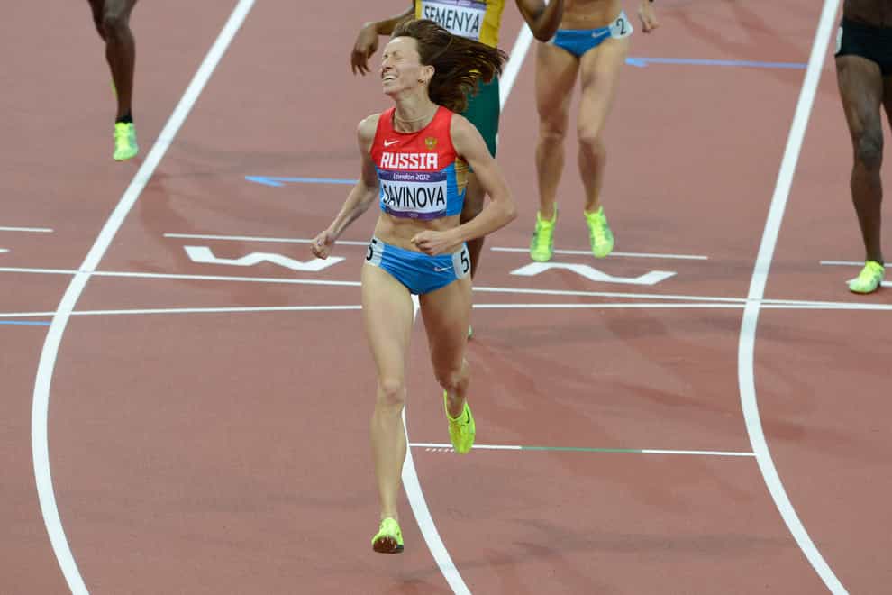 Mariya Savinova won 800m gold in London 2012 but was found guilty of doping in 2017 (PA Images)