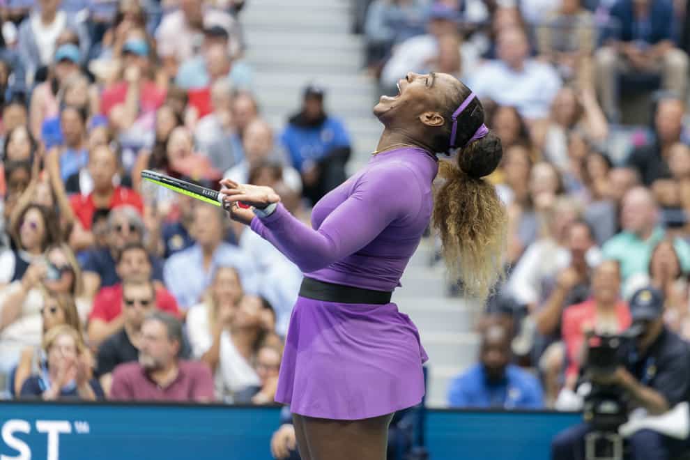 Williams celebrates on her way to the US Open Final this year (PA Images)