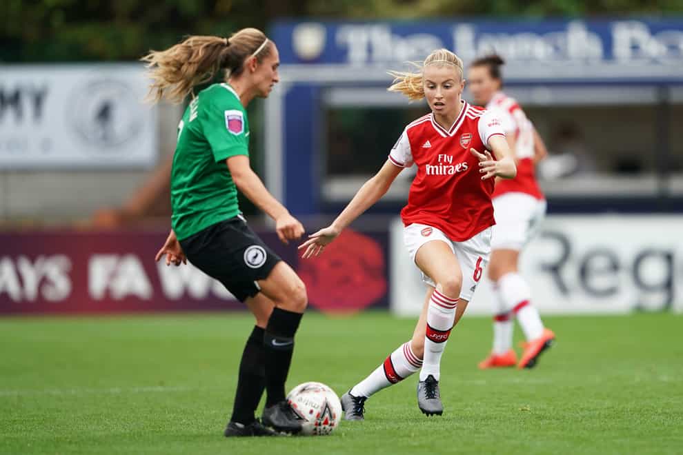 Leah Williamson played a starring role against Brighton (PA Images)