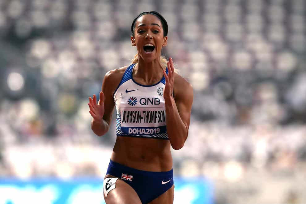 Katarina Johnson-Thompson was ecstatic after the 100m hurdles (PA Images)