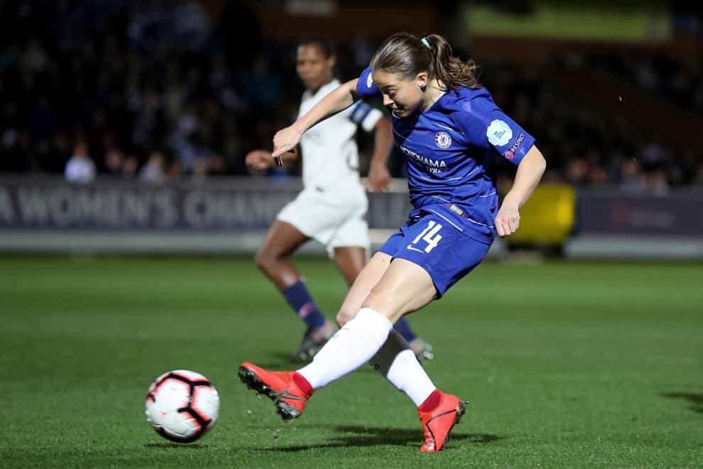 <p>Chelsea’s Fran Kirby scored four goals in her club’s 5-0 win</p>