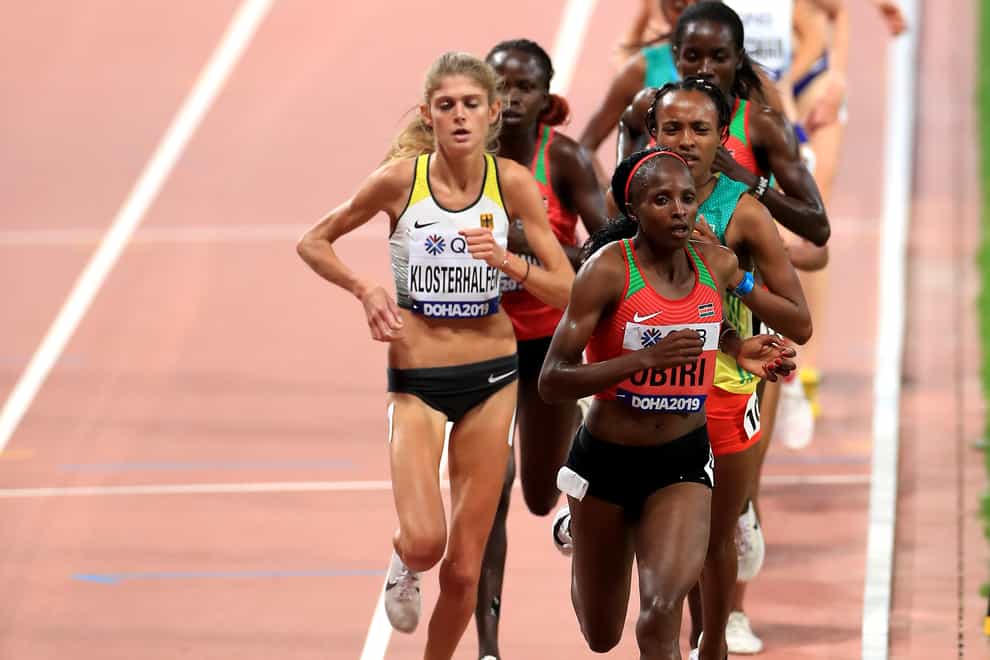 Hellen Obiri took the lead early and stayed composed to win gold (PA Images)