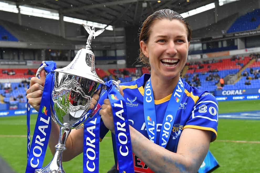 Hill was part of the Leeds Rhino's match day squad when they won the Challenge Cup in July (PA Images)