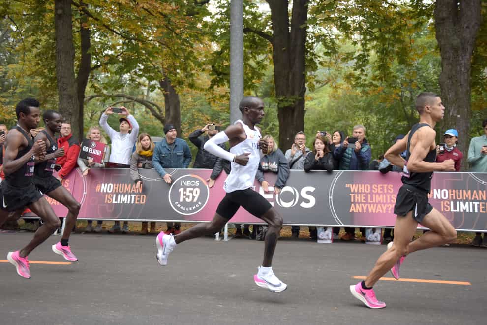 Eliud Kipchoge has won the London Marathon four times, as well as the Olympic marathon gold medal (PA Images)