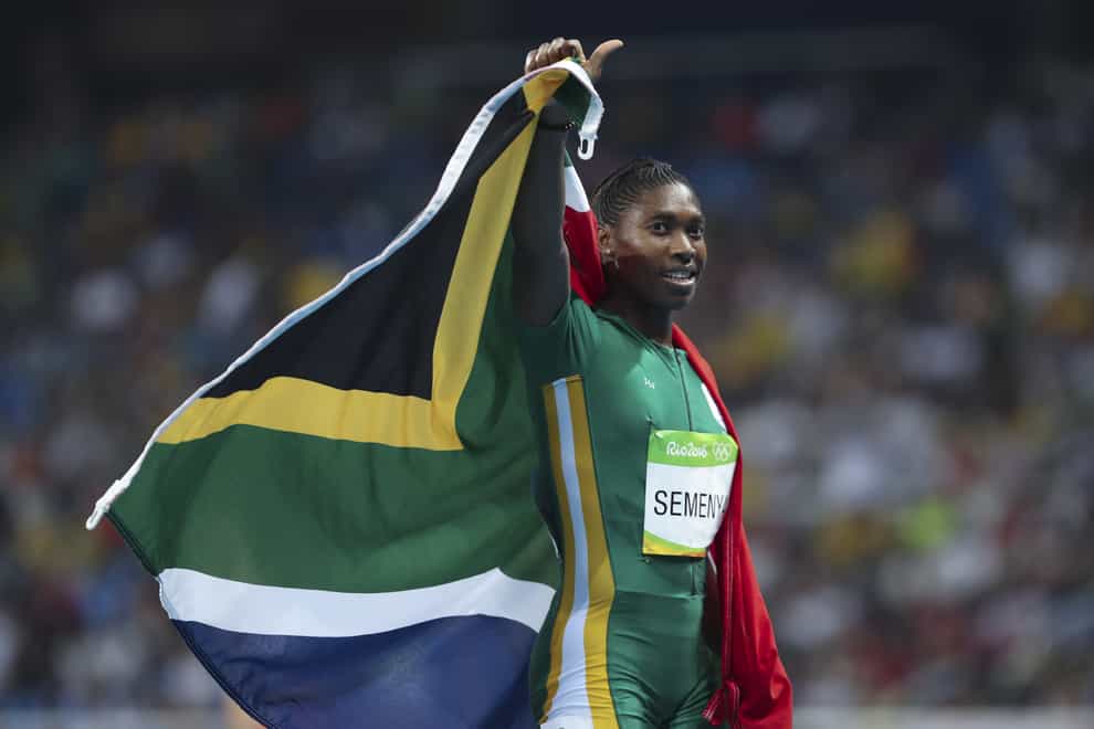 Caster Semenya after winning her second Olympic 800m gold medal (PA Images)