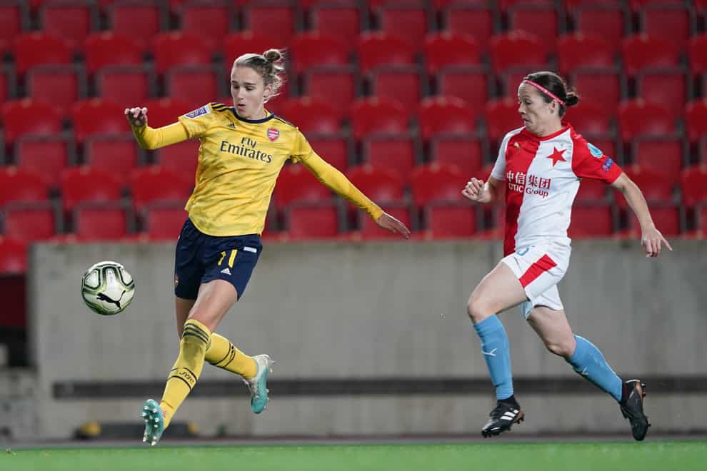 Vivianne Miedema was the star for Arsenal once again with four goals (PA Images) 