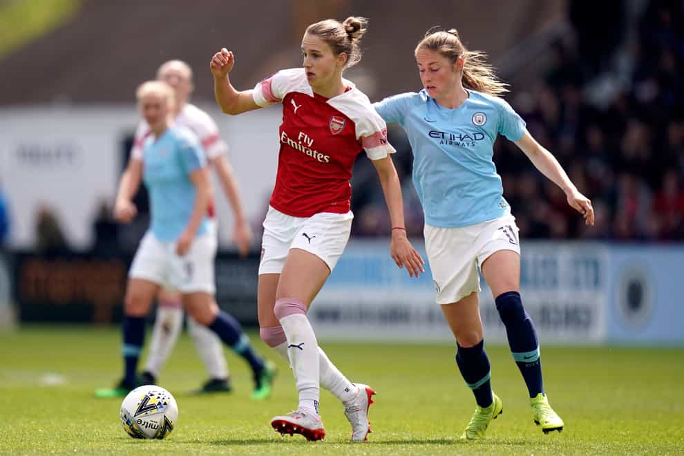 Arsenal pipped Manchester City to the WSL title last season and beat them 1-0 on the final day (PA Images)