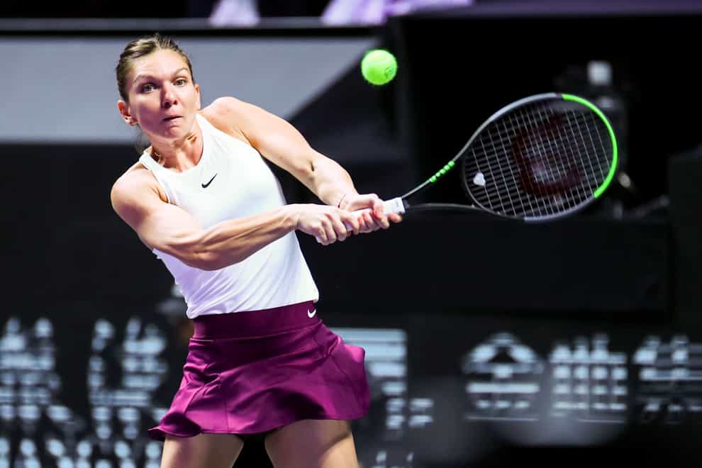 Simona Halep showed little sign of the back injury that has plagued the latter part of her season (PA Images)