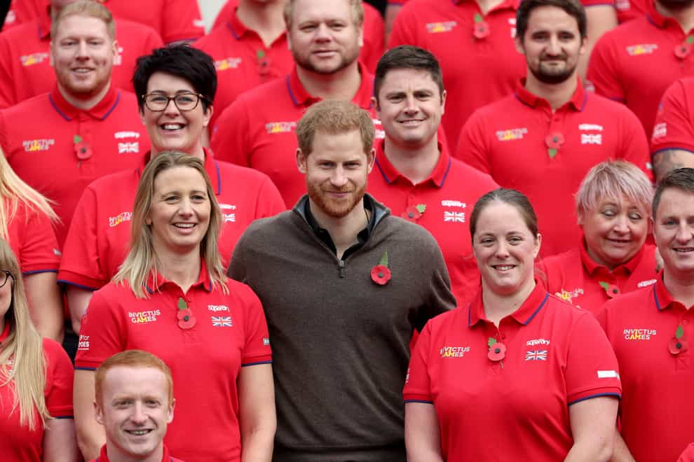 The Duke of Sussex attended the launch of Team UK alongside newly appointed captain Rachel Williamson (right) (PA Images)