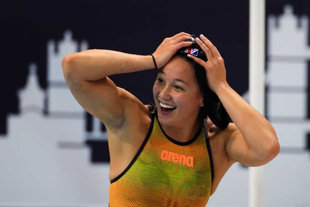 Alice Tai celebrates winning her seventh gold medal at the World Para-Swimming Championships (Twitter: Alice Tai)