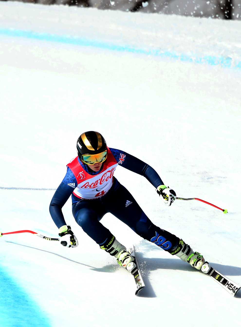 Millie Knight on her way to Paralympic silver in the women's downhill in Sochi 2018 (PA Images)