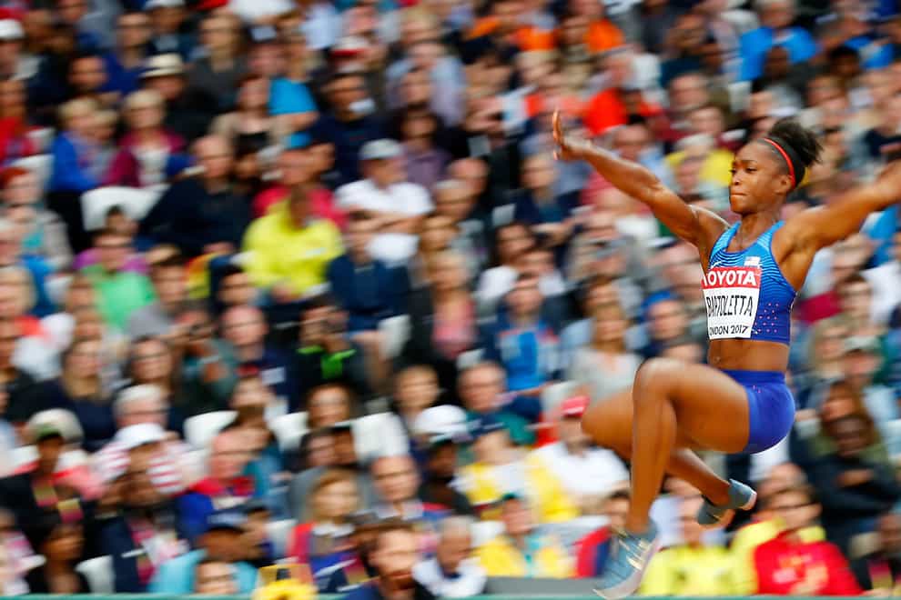 Tianna Bartoletta is the reigning Olympic long jump champion and also a Nike athlete (PA Images)