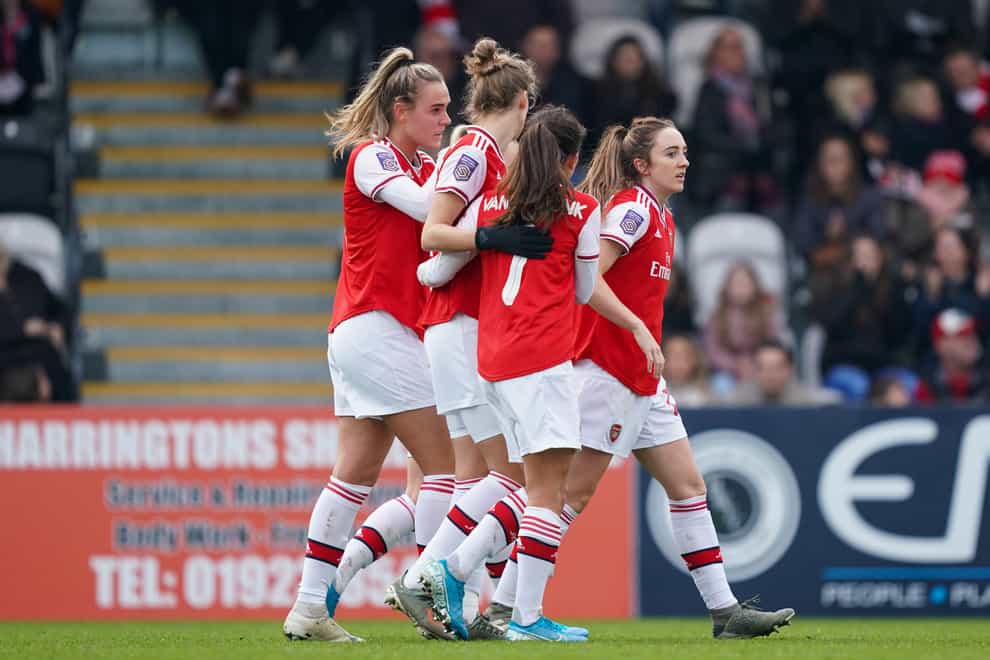 Arsenal have won six of their first seven Women's Super League games this season (PA Images)