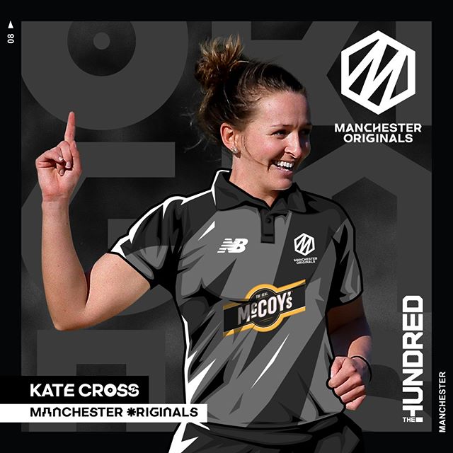 Kate Cross is one of the England stars in the line-up for the first game (instagram: manchesteroriginals)