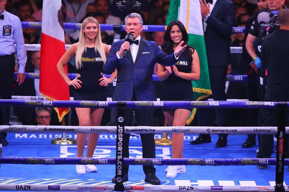 Ring girls were present for Anthony Joshua's first fight with Andy Ruiz Jr in New York (PA Images)