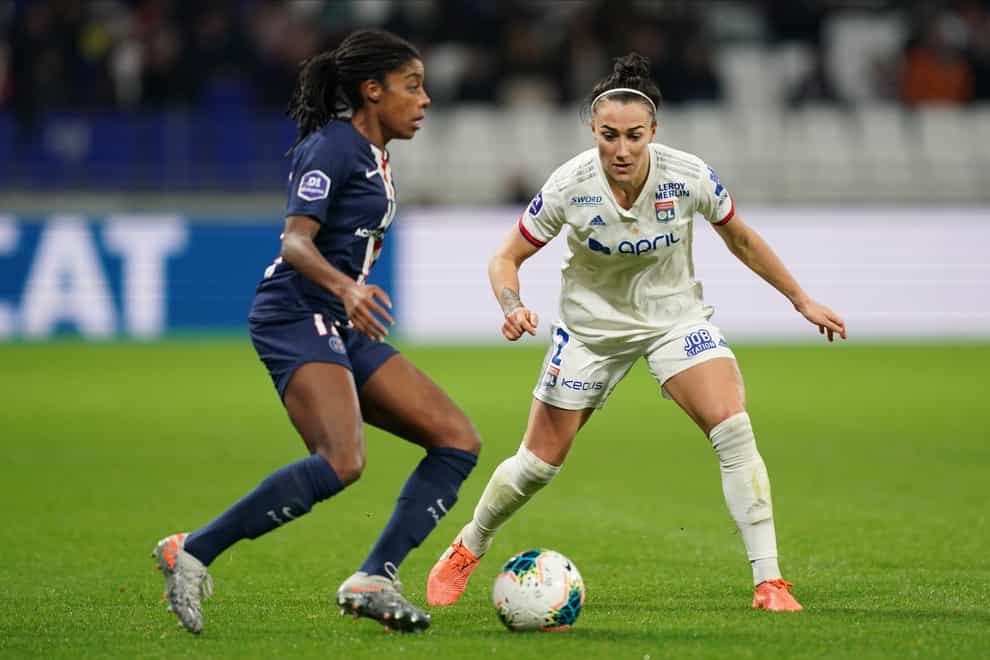 Bronze, right, has played for Lyon since 2017 (PA Images) 