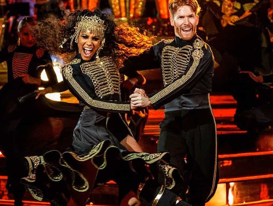 Alex Scott was partnered with Neil Jones in this year's Strictly Come Dancing (Instagram: Alex Scott)