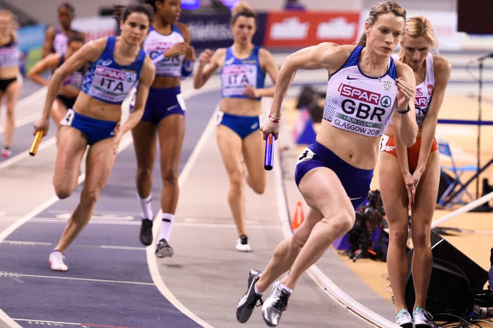 Eilidh Doyle (right) has not ruled out her return to the 4x400m relay team (PA Images)
