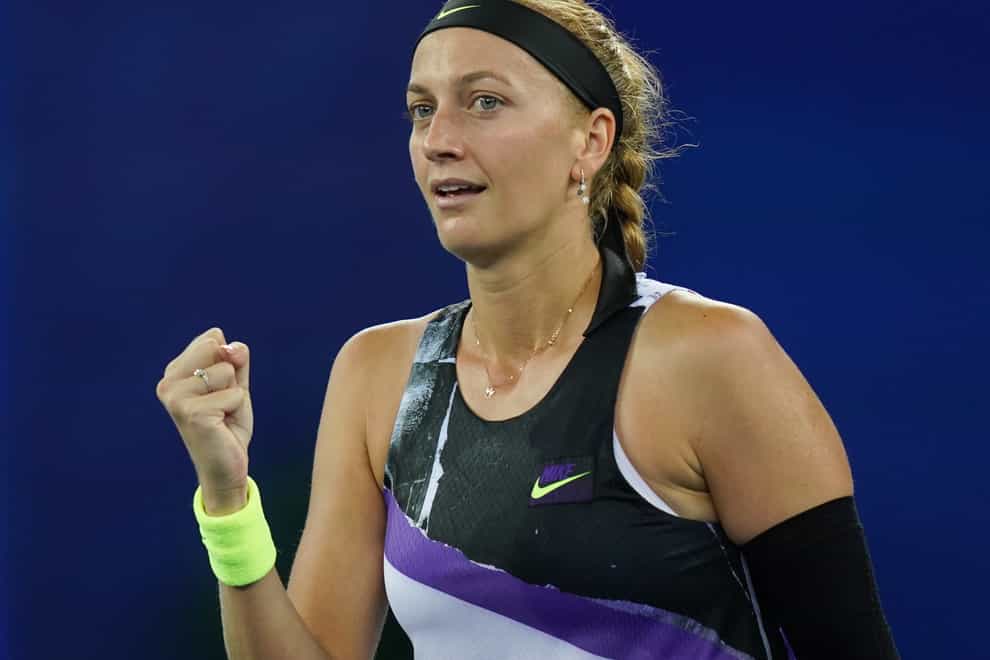 Petra Kvitova in action at the WTA Wuhan Open (PA Images)