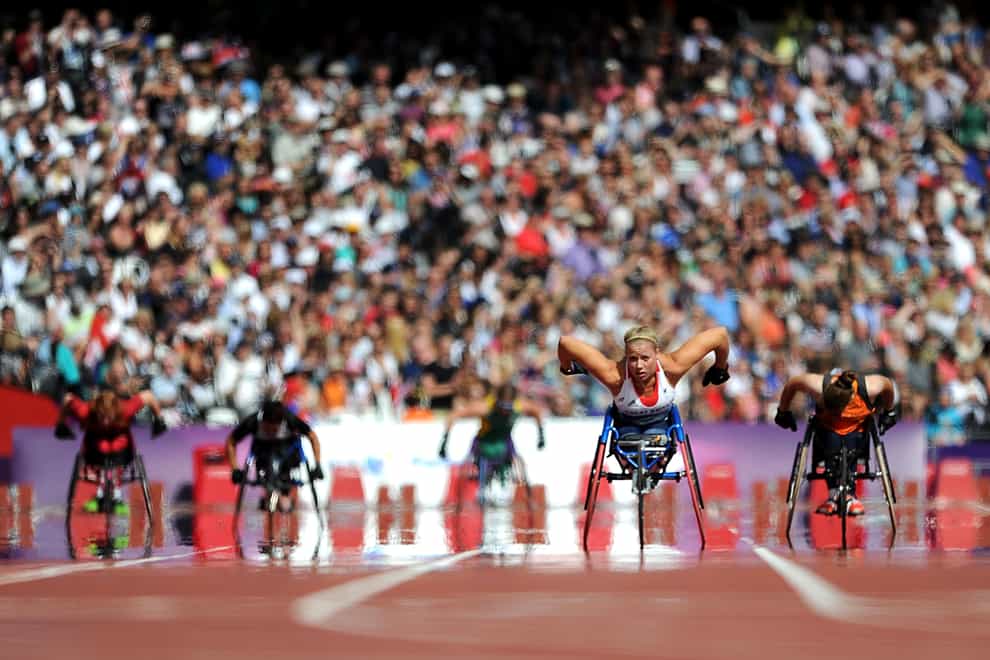 Hannah Cockroft competing at the London 2012 Paralympic Games (PA Images)