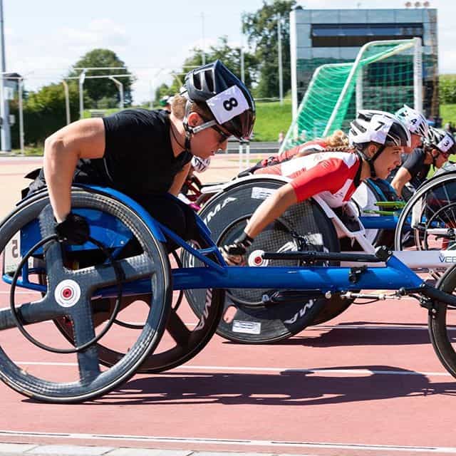 Lizzie Williams (left) took to the track like a duck to water (instagram: @lizziewheelz)