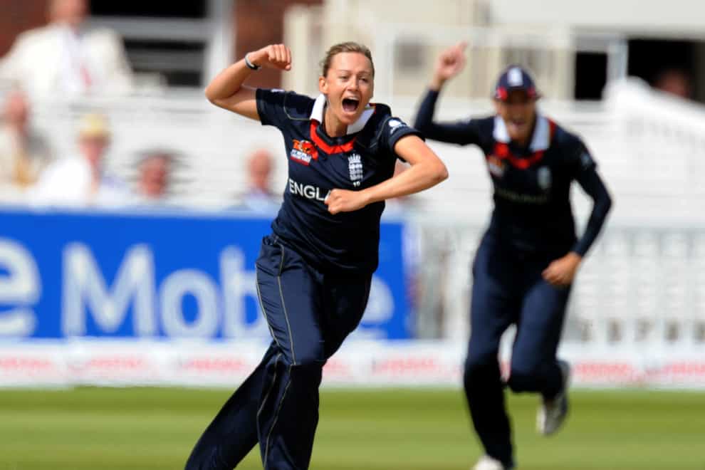 Laura Marsh celebrates a wicket on the way to England's Twenty20 World Cup victory in 2009 (PA Images)