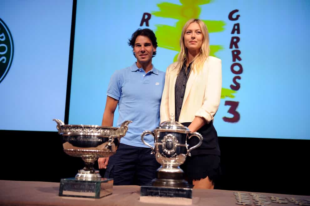Sharapova and Nadal both won the 2012 French Open (PA Images)
