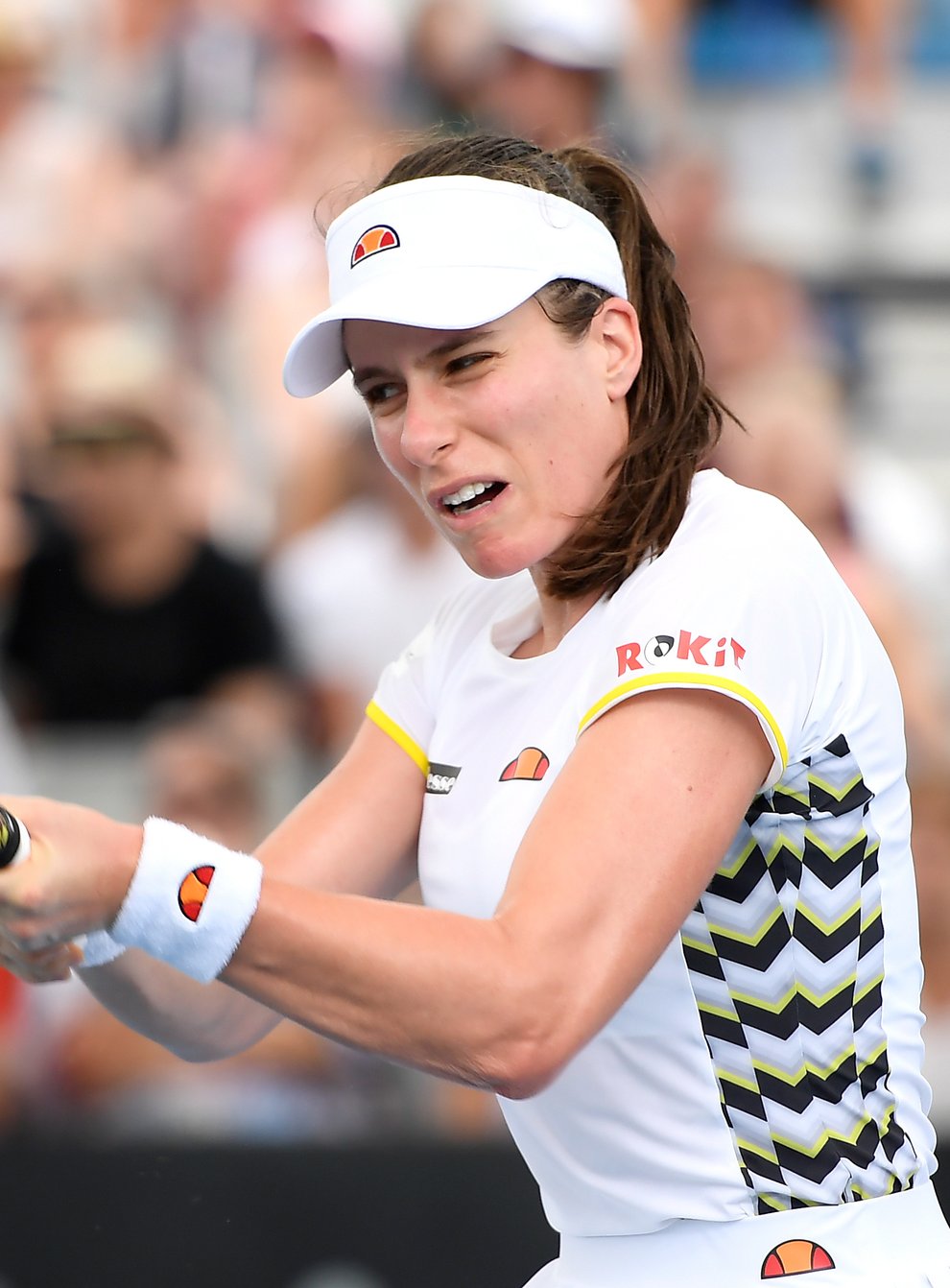 Konta was knocked out of the Brisbane International in the first round earlier this week (PA Images)