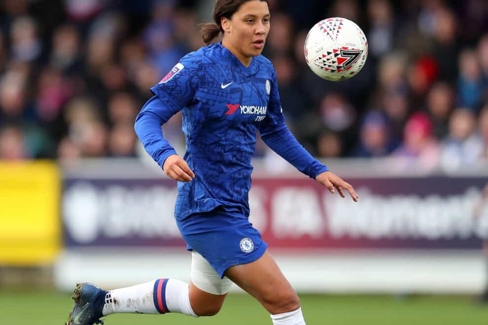 Kerr laid on an assist for Beth England in her debut for Chelsea last weekend (Twitter: Lenny Bruce)
