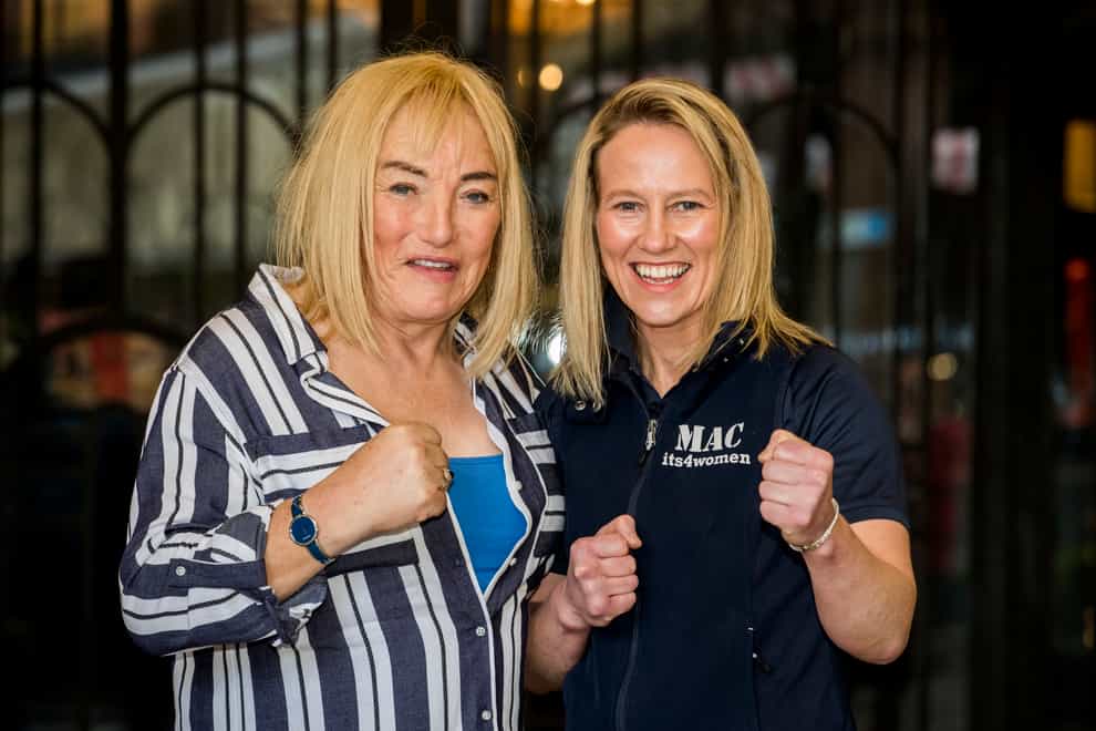 Kellie Maloney alongside her new fighter Cathy McAleer, as they look to make history (PA Images)
