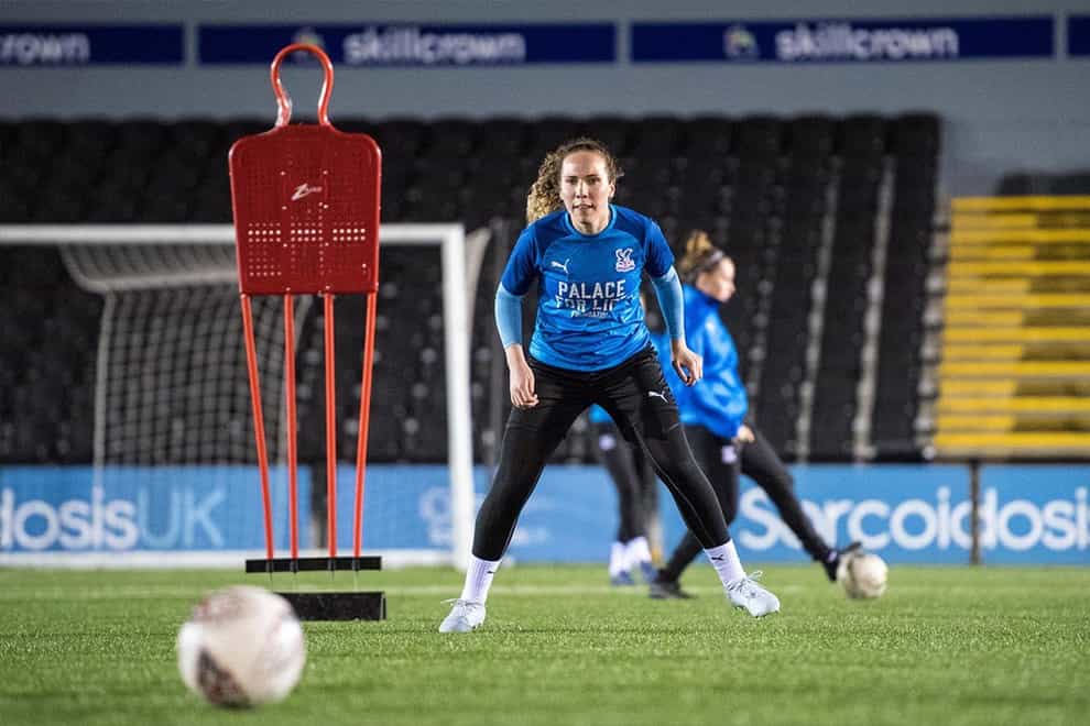 Aoife Hurley has re-signed for Palace as they continue chasing promotion (Twitter: Crystal Palace Women)