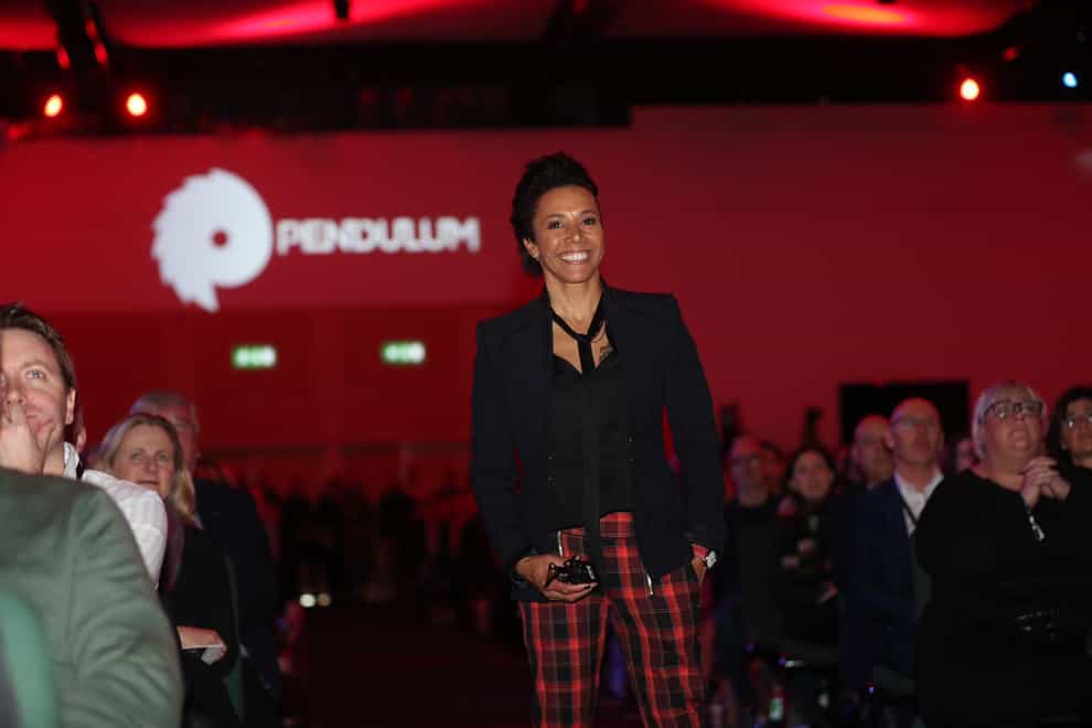 Dame Kelly Holmes spoke about her own mental health issues at a summit in Dublin (Twitter: Pendulum Summit)