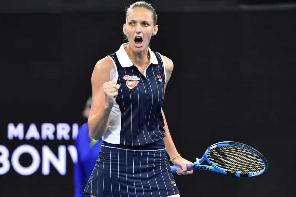 Pliskova celebrates her win at the Brisbane International (PA Images)