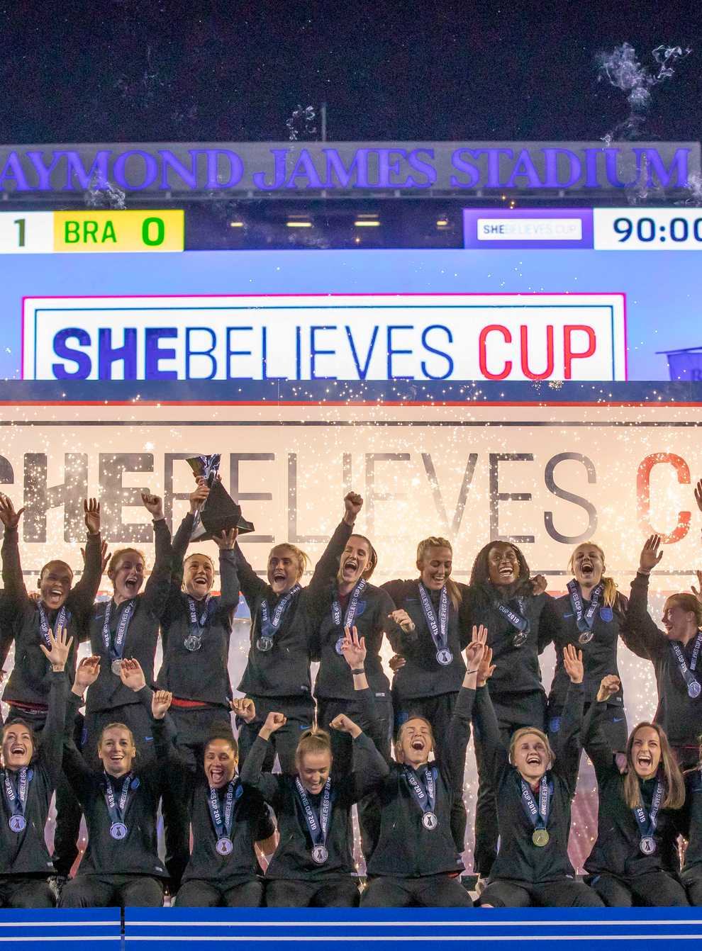 Phil Neville wants a repeat of last year's success in the She Believes Cup (PA Images)