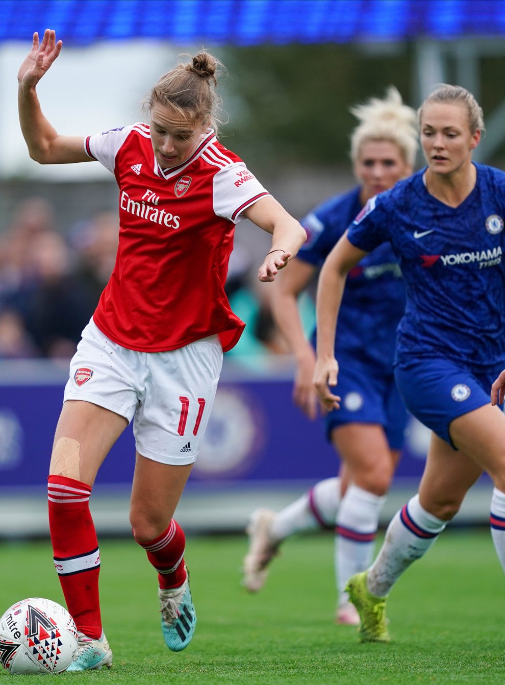 Miedema could not prevent the Gunners losing to Chelsea in October (PA Images)
