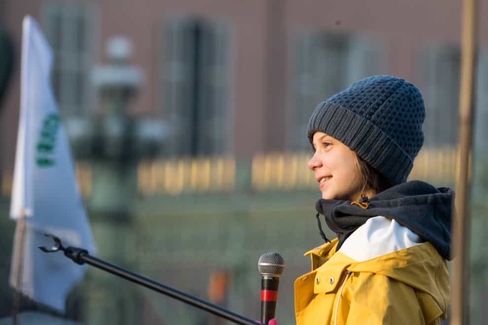 Greta Thunberg will arrive in Lausanne on Friday (PA Images)