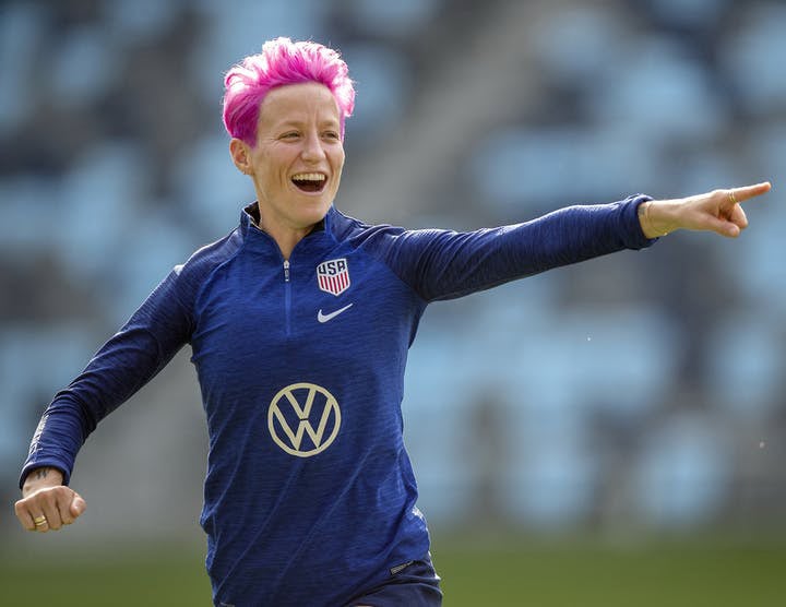Rapinoe led USA to a second successive World Cup victory (PA Images)
