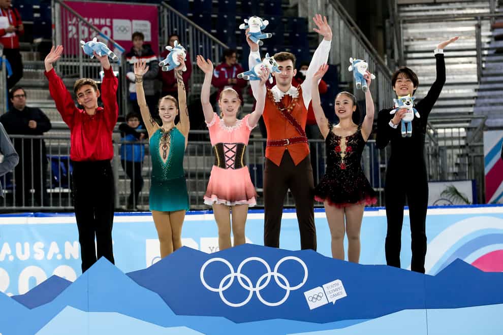 Team Courage emerged victorious in the mixed NOC team figure skating event (PA Images)