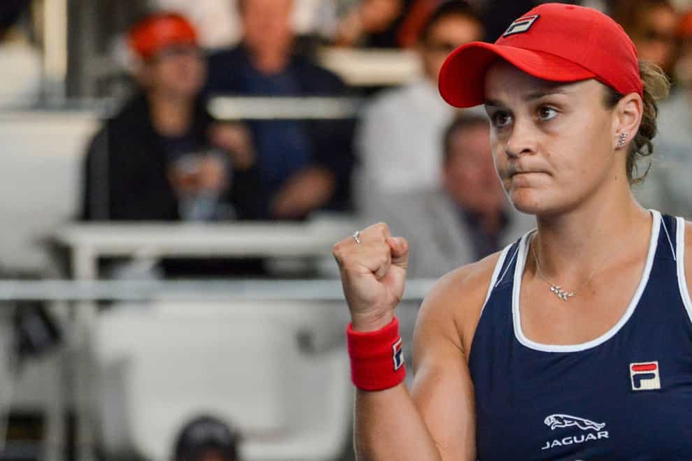 Ashleigh Barty fought hard to earn her win against Danielle Collins (Twitter: @TennisAustralia)